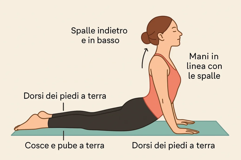 Come fare correttamente Bhujangasana, la posizione del cobra